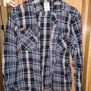 Blue and grey flannel